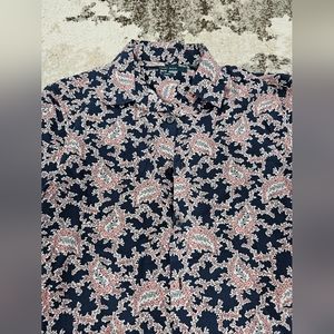 Perry Ellis, small, button-up, short sleeve shirt